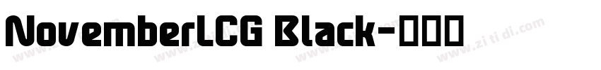 NovemberLCG Black字体转换 NovemberLCG Black字体转换